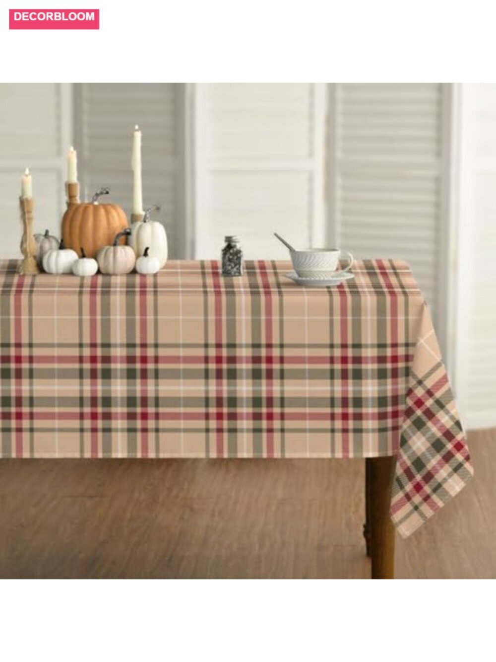 Buffalo Plaid Rectangular Tablecloth 60 x 84 Polyester